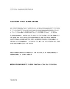 Comunicat de la comunitat musulmana de Calella