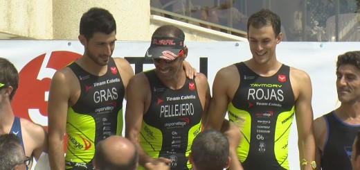 L'equip guanyador, al podi