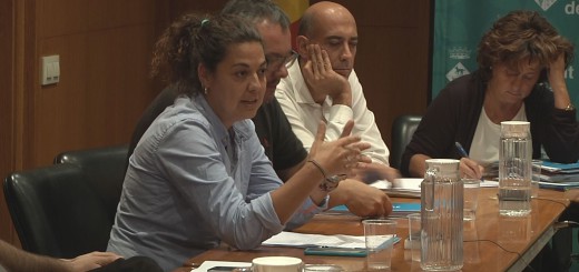 Lorena Sánchez durant l'última sessió plenària