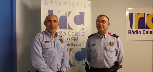 Josep Pujadas i Llorenç Silva als estudis de Ràdio Calella