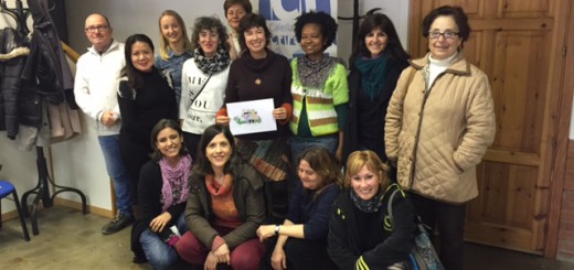 Els alumnes de l'Oficina de Català han visitat els estudis de Ràdio Calella Televisió avui dimecres
