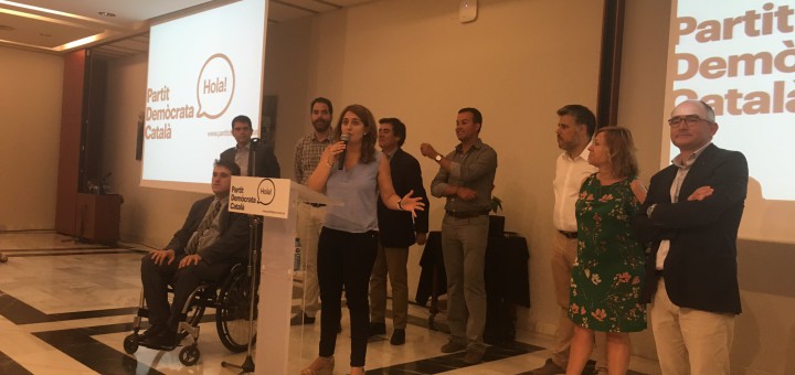 Candini durant un acte del PDC