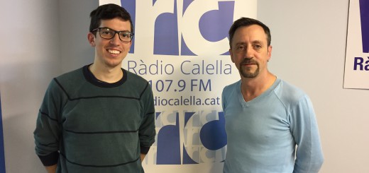 Joan Bosch i Alberto Fernández als estudis de Ràdio Calella
