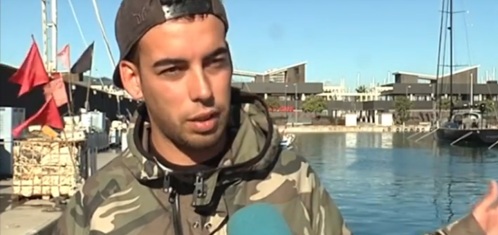Miquel Costa, patró de l'embarcació Guiloba, en una entrevista a TeleB