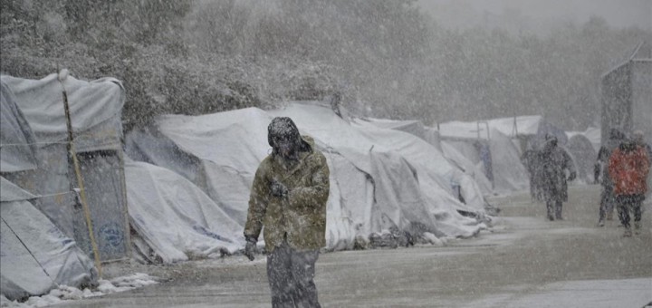 Camp de refugiats de Moria, a la illa de Lesbos (Font: EFE / Stratis Balaskas)