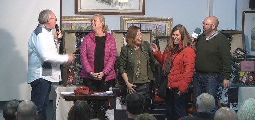 Maria Lluïsa Nogué (esquerre) i Tina Simón (dreta), dues de les guanyadores del sorteig del Sumaquilòmetres