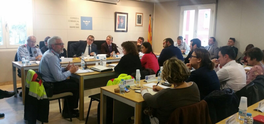 Reunió del Consell d'Alcaldes presidida pel conseller d'Interior, Jordi Jané