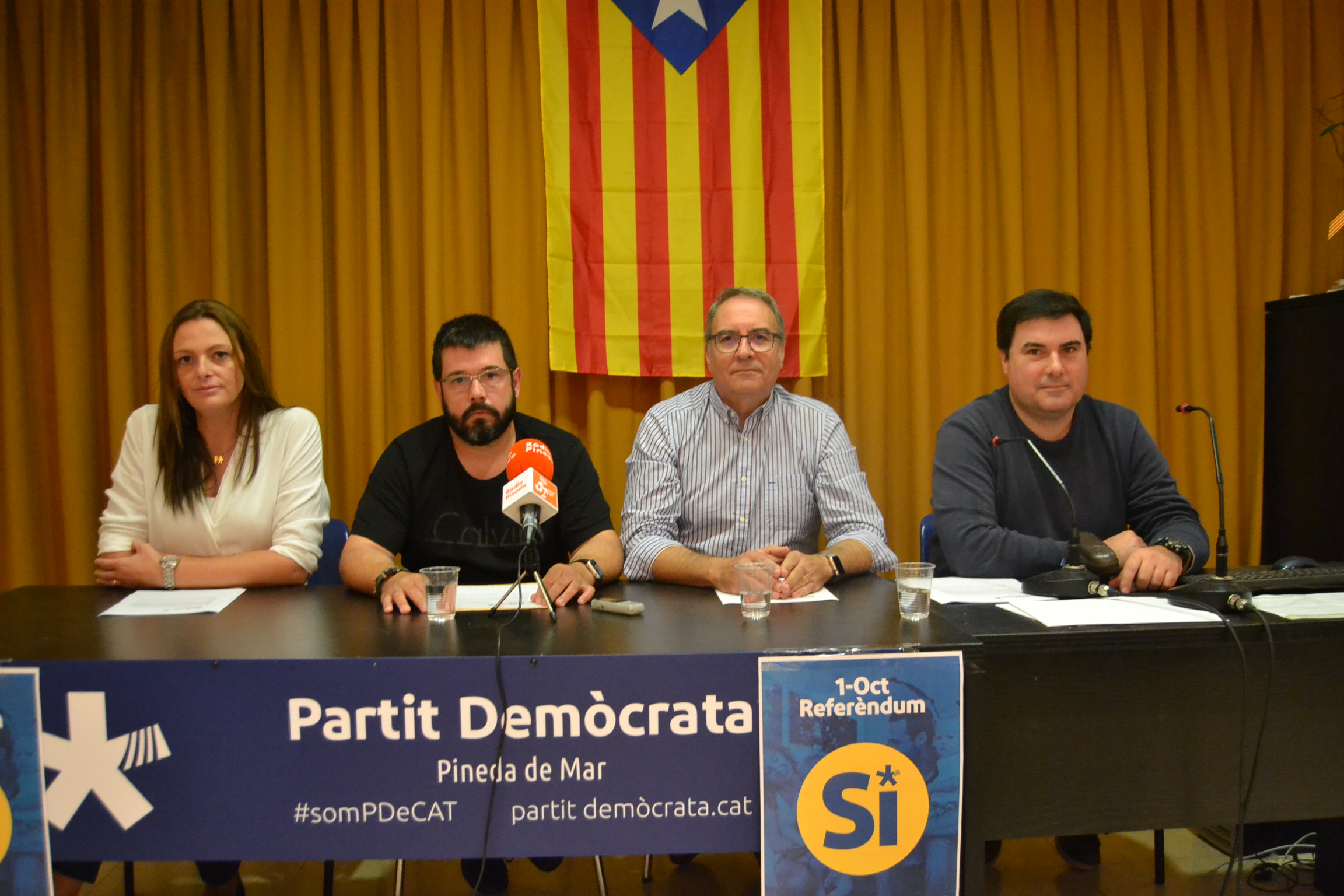 Roda de premsa PDeCat - Font Ràdio Pineda