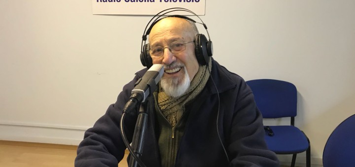Jaume Pruna, aquest matí, als estudis de Ràdio Calella Televisió