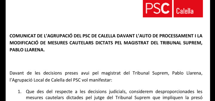 Comunicat PSC