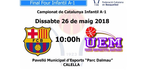 [Vídeo en directe] [Transmissió Bàsquet] Campionats de Catalunya Infantil A-1: FC Barcelona – Platges de Mataró