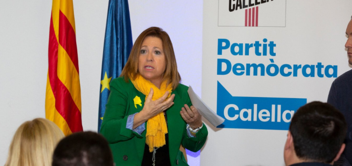 Intervenció de Montserrat Candini a l'assemblea del PDeCAT celebrada ahir (FOTO: @Pdemocratacat)