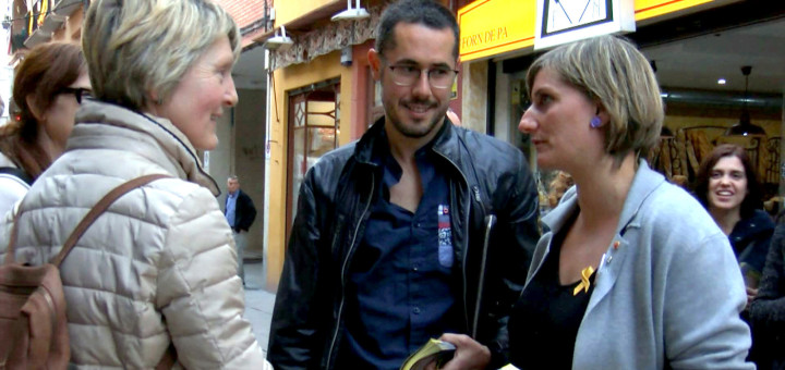 Ponsdomènech amb la consellera de Salut, Alba Vergés, en un acte de campanya de les municipals.