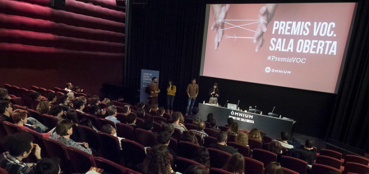 Presentació dels projectes finalistes de la Sala Oberta dels Premis VOC a la Filmoteca de Catalunyan©dani codina/Òmnium