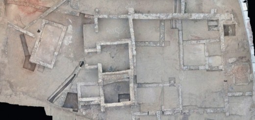 Imatge aèria del Jaciment del Roser després de les primeres setmanes d'excavació