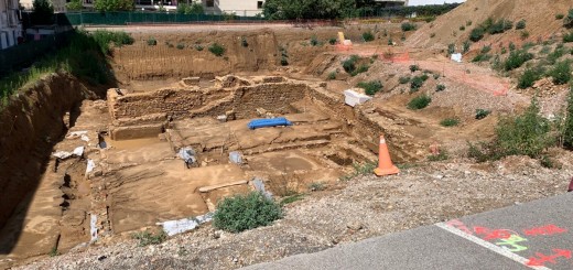 Vista actual del jaciment arqueològic del Roser un cop finalitzats els treballs d’excavació