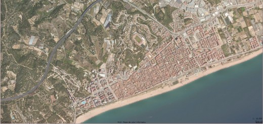 Imatge aèria del terme municipal de Calella (Font: Generalitat de Catalunya)