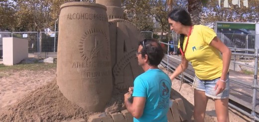 [Vídeo] Art efímer a la platja de Calella