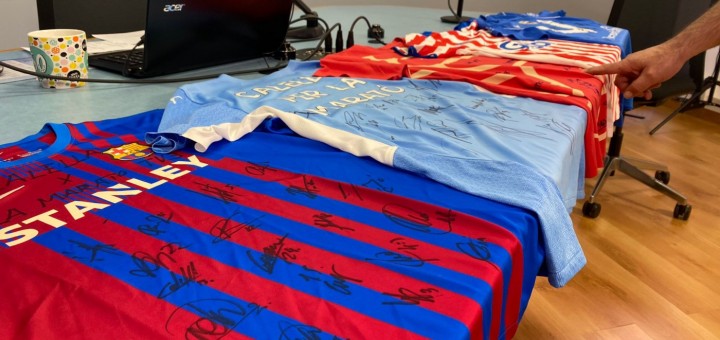 Algunes de les samarretes que entren a sorteig.