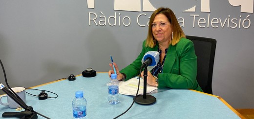 Candini en la seva última visita als estudis de Ràdio Calella TV, l’octubre del 2021