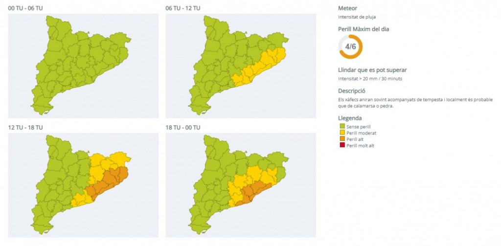 ALERTA METEOCAT 20220916