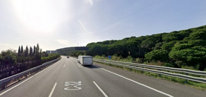 El sinistre mortal va tenir lloc al punt quilomètric 120 de la C32 (Font: GoogleMaps)