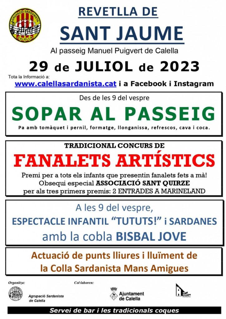 CARTELL REVETLLA SARDANISTES